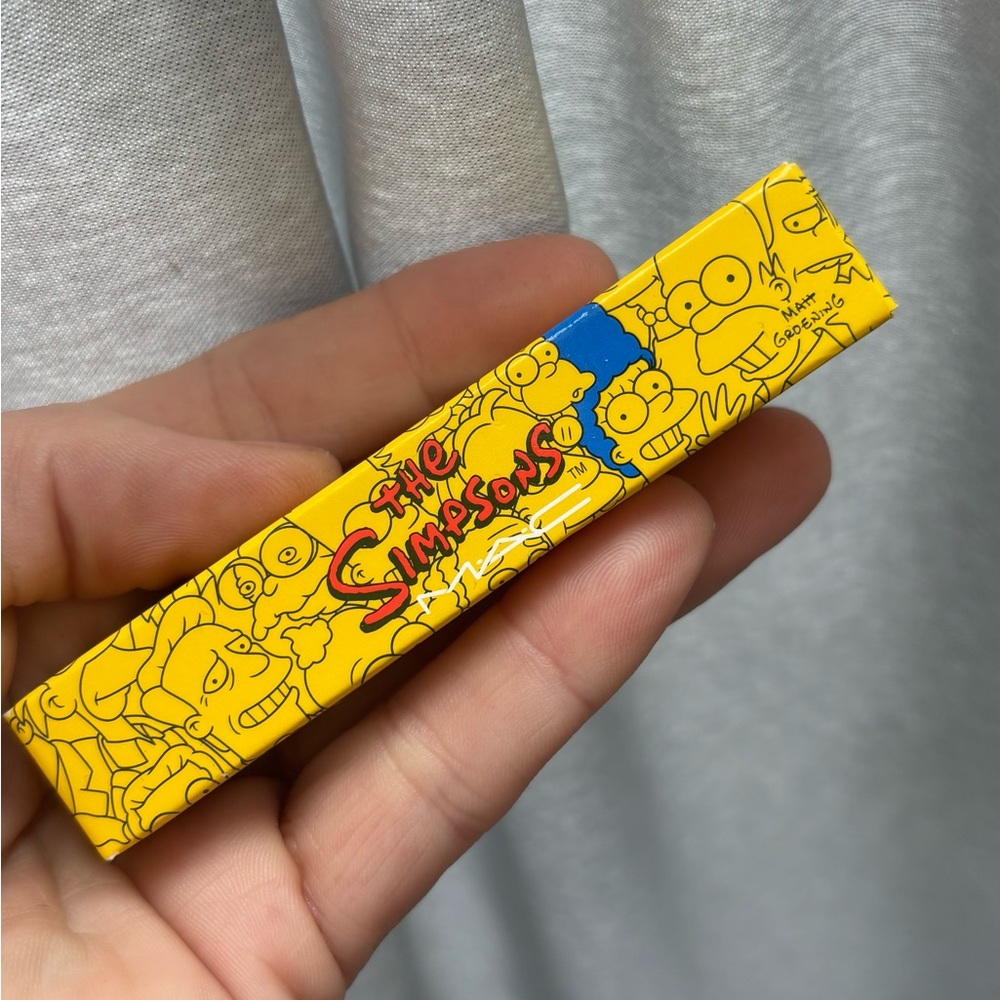 The Simpsons x MAC “Grand Pumpkin” Lip Glass NIB & Nail decal NWOB